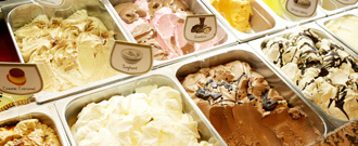 Italienische Eisspezialitäten Eis aus eigener Herstellung – jeden Tag frisch zubereitet.